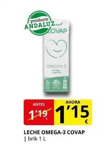 Supermercados MAS Leche omega-3 covap oferta