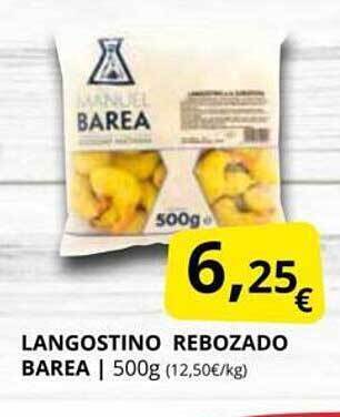 Supermercados MAS Langostino rebozado barea oferta