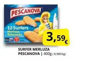 Supermercados MAS Surfer merluza pescanova oferta