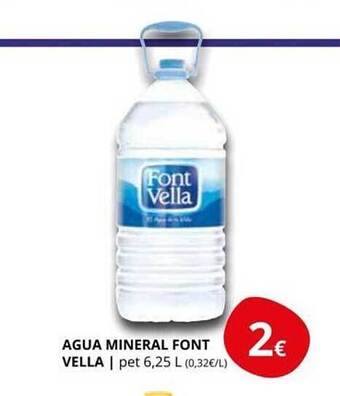 Supermercados MAS Agua mineral font vella oferta
