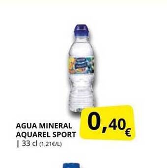 Supermercados MAS Agua mineral aquarel sport oferta