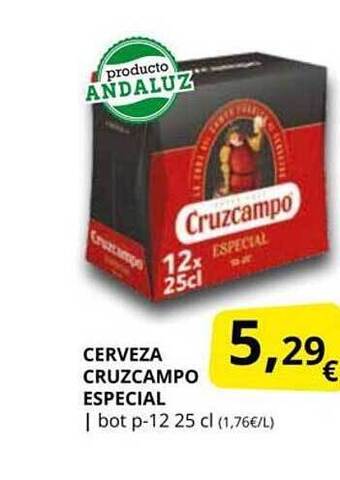 Supermercados MAS Cerveza cruzcampo especial oferta
