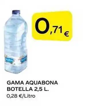 Supermercados MAS Gama aquabona botella oferta