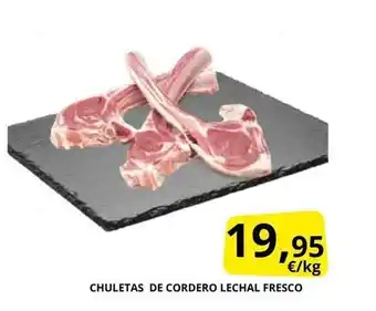 Supermercados MAS Chuletas de cordero lechal fresco oferta