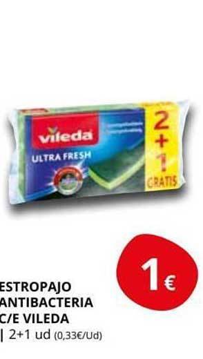 Supermercados MAS Estropajo antibacteria c e vileda oferta