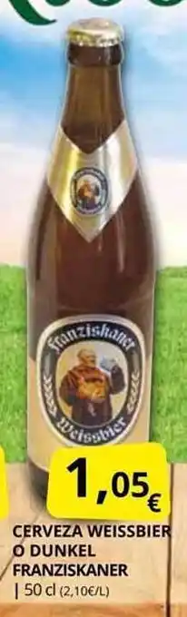 Supermercados MAS Cervez weissbier o dunkel franziskaner oferta