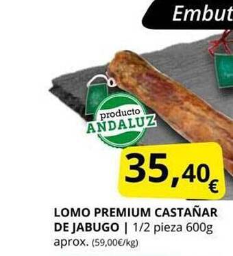 Supermercados MAS Lomo premium castañar de jabugo oferta