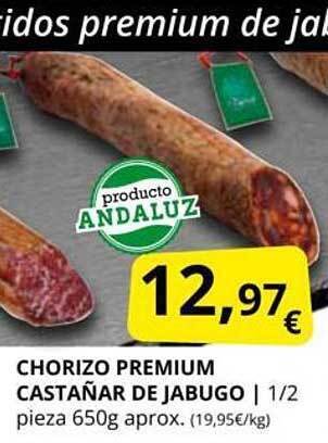 Supermercados MAS Chorizo premium castañar de jabugo oferta