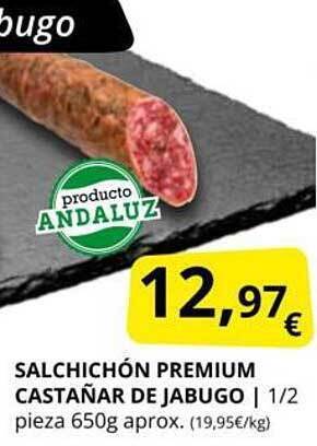 Supermercados MAS Salchichón premium castañar de jabugo oferta