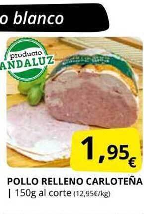 Supermercados MAS Pollo relleno carloteña oferta