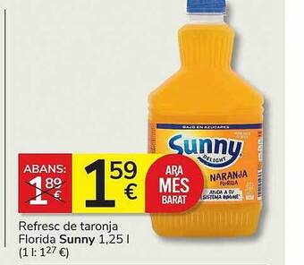 Consum Refresc de taronja florida sunny oferta