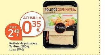 Consum Rotllets de primavera ta-tung oferta