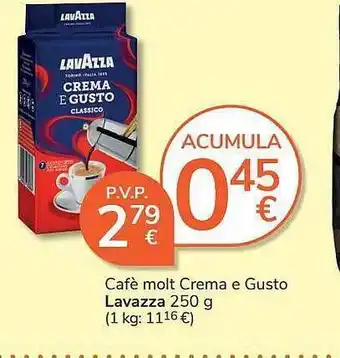 Consum Cafè molt crema e gusto lavazza oferta