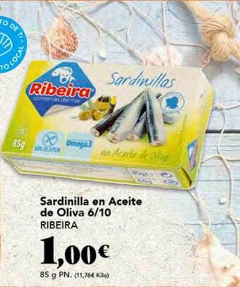 Gadis Sardinilla en aceite de oliva 6 10 ribeira oferta