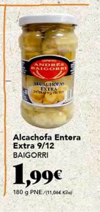 Gadis Alcachofa entera extra 9 12 baigorri oferta