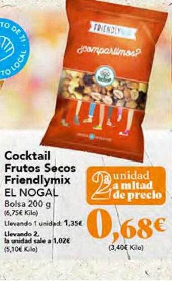 Gadis Cocktail frutos secos friendlymix el nogal oferta