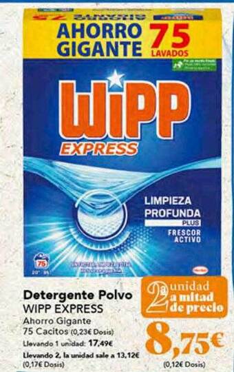 Gadis Detergente polvo wipp express oferta