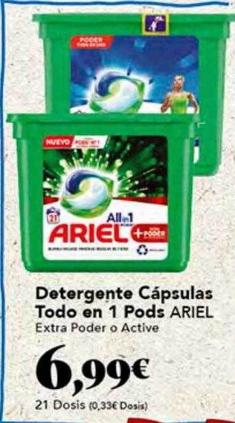 Gadis Detergente cápsulas todo en 1 pods ariel oferta