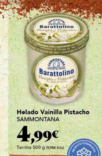Gadis Helado vainilla pistacho sammontana oferta