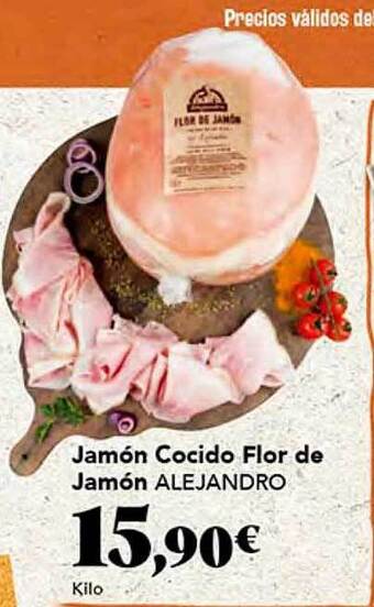 Gadis Jamón cocido flor de jamón alejandro oferta
