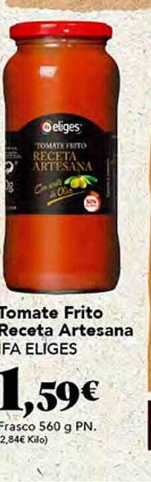 Gadis Tomate frito receta artesana ifa eliges oferta