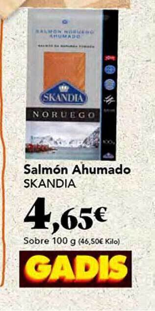 Gadis Salmón ahumado skandia oferta