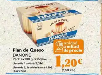 Gadis Flan de queso danone oferta