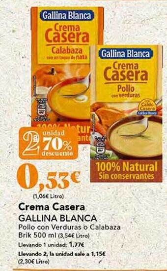 Gadis Crema casera gallina blanca oferta