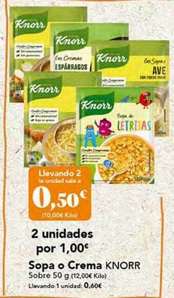 Gadis Sopa o crema knorr oferta