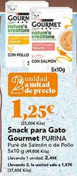 Gadis Snack para gato gourmet purina oferta