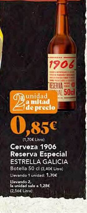 Gadis Cerveza 1906 reserva especial estrella galicia oferta