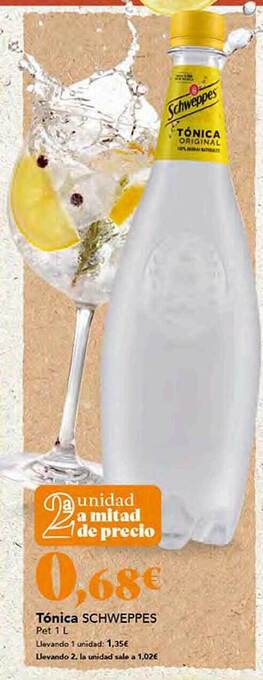 Gadis Tónica schweppes oferta