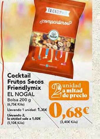 Gadis Cocktail frutos secos friendlymix el nogal oferta