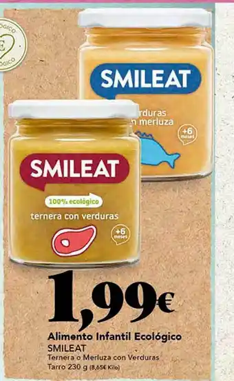 Gadis Alimento infantil ecológico smileat oferta
