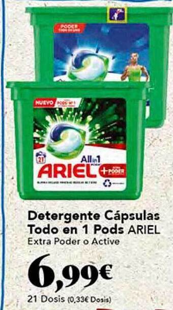 Gadis Detergente cápsulas todo en 1 pods ariel oferta