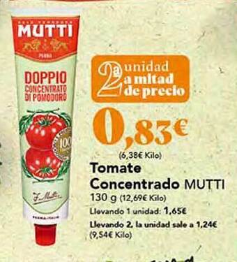 Gadis Tomate concentrado mutti oferta