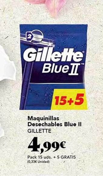 Gadis Maquinillas desechables blue ii gillette oferta