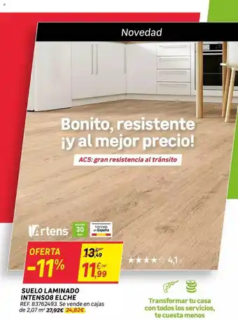 Leroy Merlin Suelo laminado intenso8 elche oferta