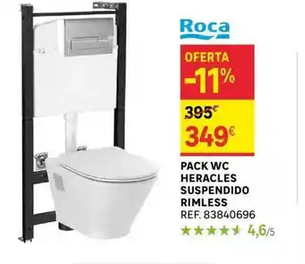 Leroy Merlin Pack wc heracles suspendido rimless roca oferta
