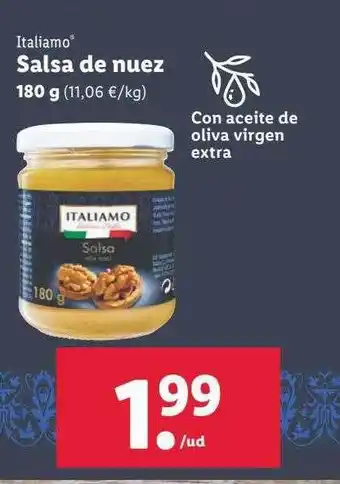 Lidl Italiamo salsa de nuez oferta