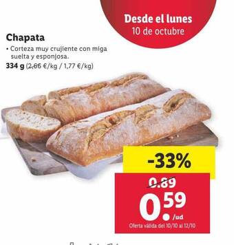 Lidl Chapata oferta