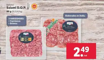 Lidl Italiamo salami d.o.p. oferta