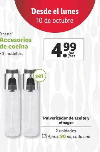 Lidl Ernesto accesorios de cocina oferta