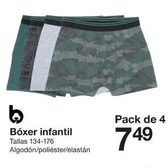 Zeeman Bóxer infantil oferta