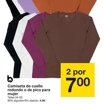 Zeeman Camiseta de cuello redondo oferta