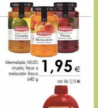 Cash Ifa Mermelada helios ciruela fresa o melocotón frasco oferta