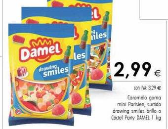 Cash Ifa Caramelo goma mini parisien surtido drawing smiles brillo o cóctel party damel oferta