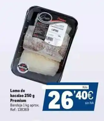 Makro Lomo de bacalao 250g premium oferta