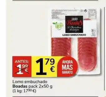 Supermercados Charter Lomo embuchado boadas pack 2 oferta
