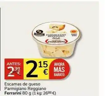Supermercados Charter Escamas de queso parmigiano reggiano ferrarini oferta